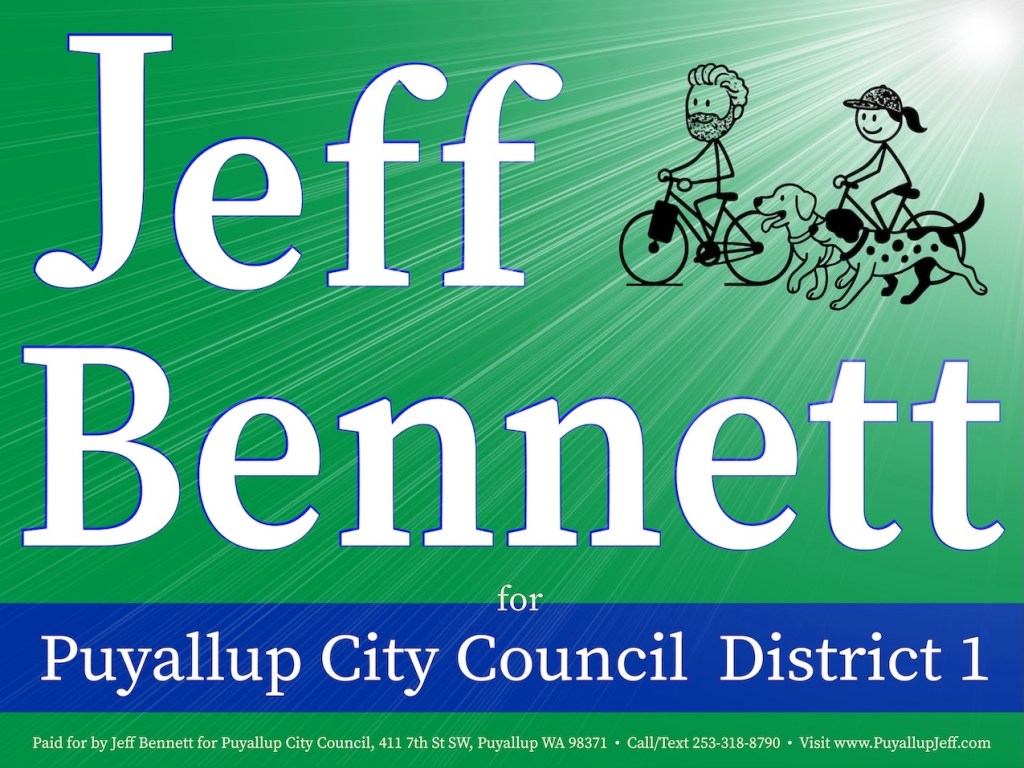 Yard Sign Logo for the Jeff Bennett Campaign